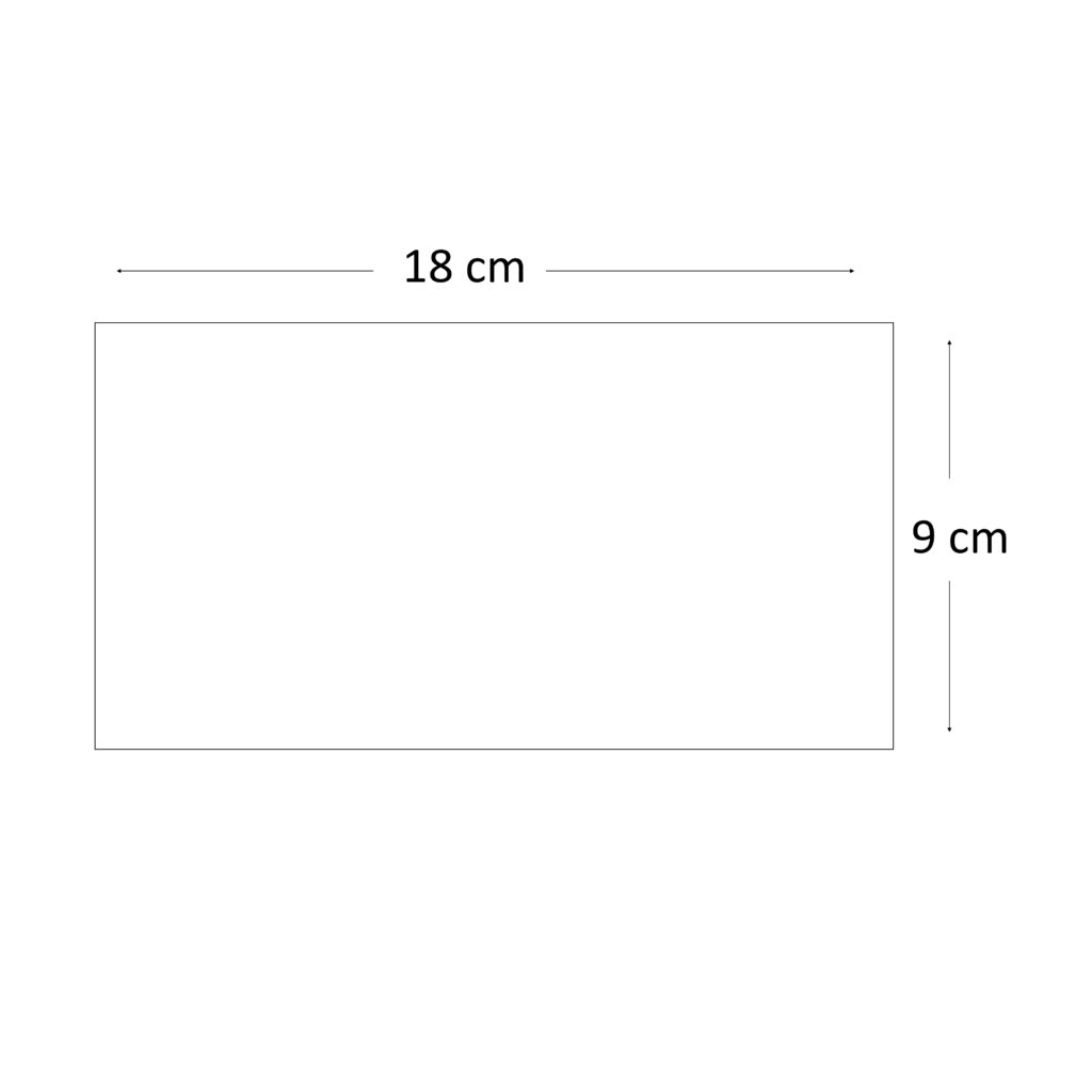 Base Rectangular Blanca 9 X 18 Cm ALCAS 1963 La Madeleine base-rectangular-blanca-9-x-18-cm-alcas-1963-la-madeleine